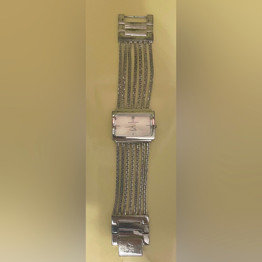 Anne Klein silver watch